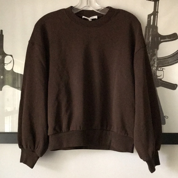 Frame balloon sleeve sweatshirt S New - Picture 2 of 16